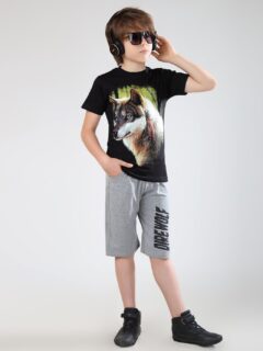 تیشرت شلوارک پسرانه wolf