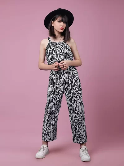 رامپر دخترانه zebra