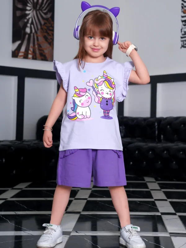 بلوز و شلوارک دخترانه unicorn & gilr