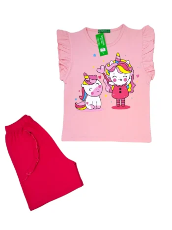 بلوز و شلوارک دخترانه unicorn & gilr
