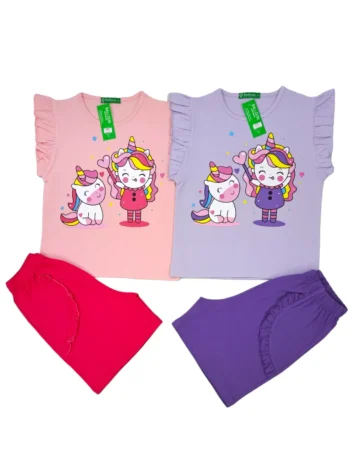 بلوز و شلوارک دخترانه unicorn & gilr