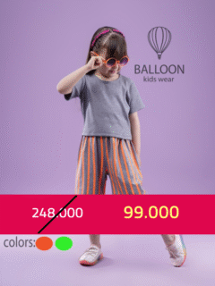تیشرت و شلوارک دخترانه color