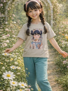 تیشرت و شلوار دخترانه انیمه ای