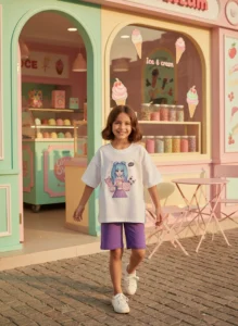 تاپ و شلوارک دخترانه