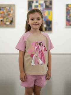 تیشرت و شلوارک 2 دختر