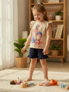 تیشرت و شلوارک 3 دختر