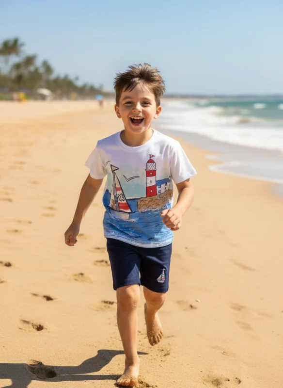 تیشرت و شلوارک پسرانه فانوس